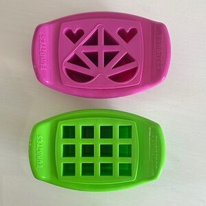 Pink and Green Food Cutter Set